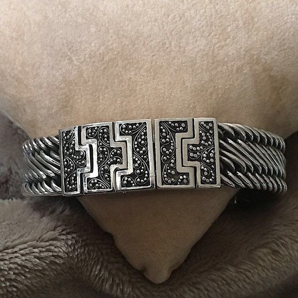 LOIS HILL Watch Sterling Silver Band Square Face - Picture 4 of 15